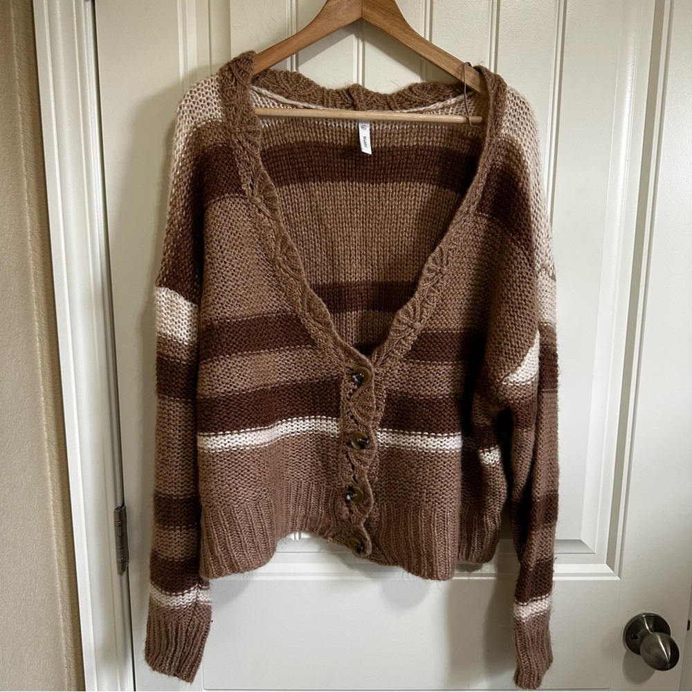 Wishlist women’s cardigan m/l oversized brown - Picture 2 of 7